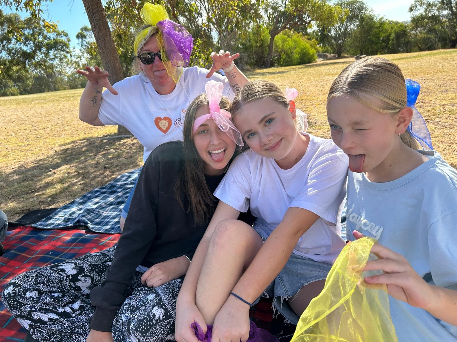 child participating in grief support activity at Lionheart